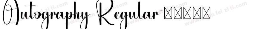 Autography Regular字体转换